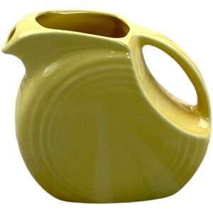 Vintage Yellow Ceramic Pitcher Vase Planter Retro Modern 5.5x6 Home Decor Rustic